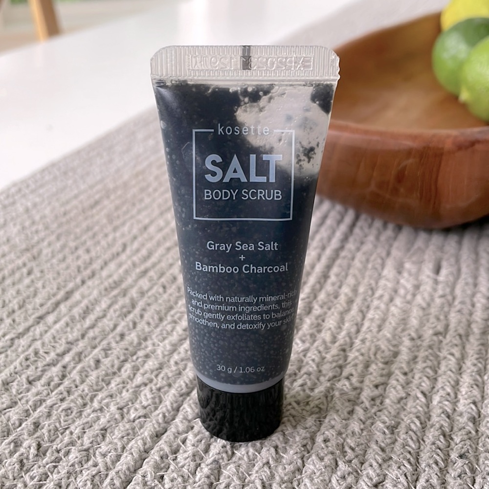 Kosette SALT Body Scrub Gray Sea Salt + Bamboo Charcoal